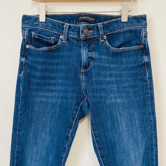 Banana Republic Dark Denim Stretch Skinny Jeans - Picture 2 of 8